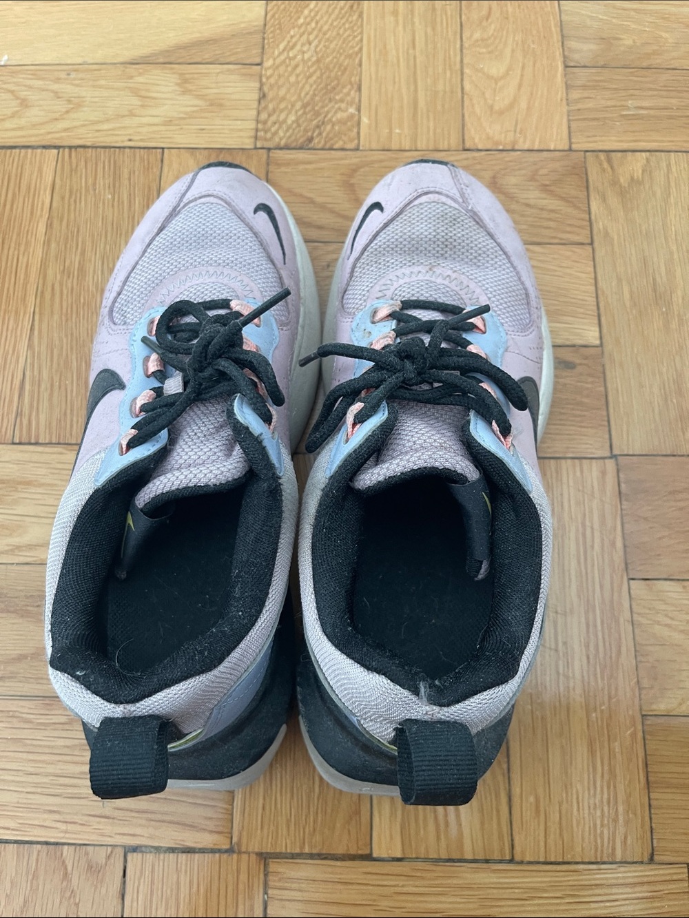 Nike Kids Light Pink and Black Sneakers